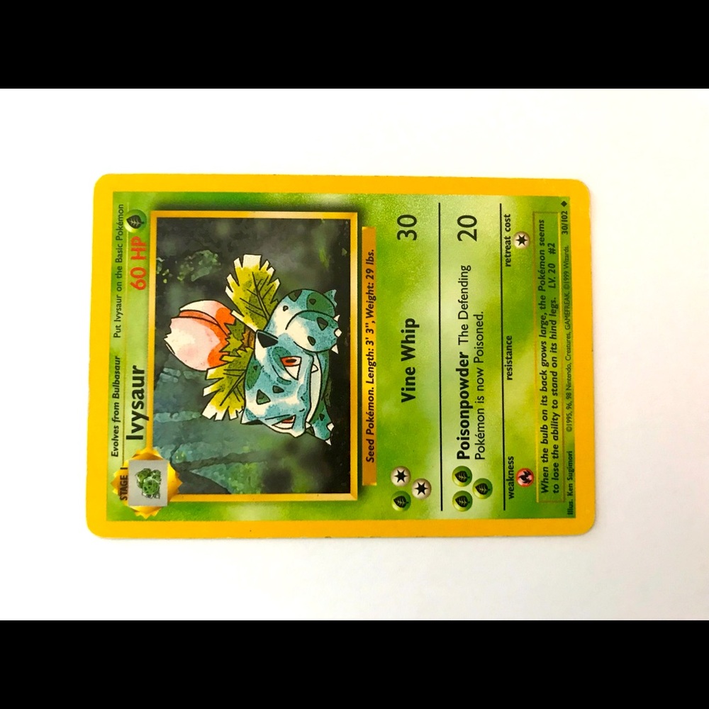 Ivysaur 1995 Pokémon card